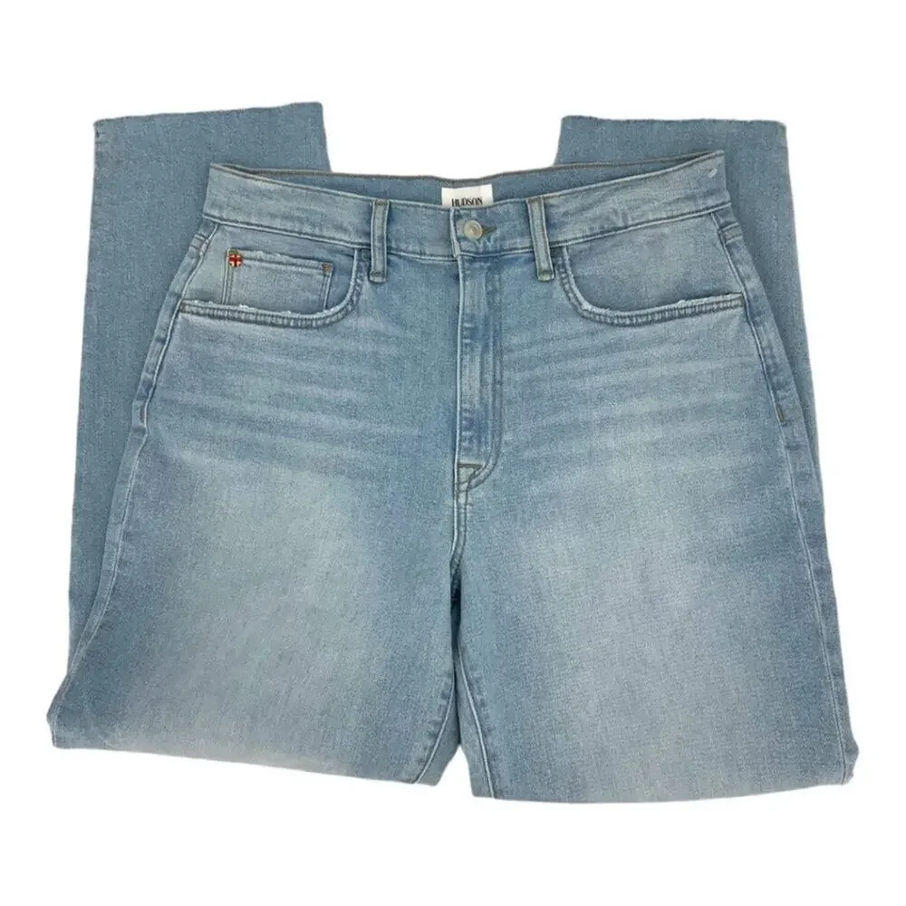 Hudson Kass Mischa High-rise Straight Ankle Jean Size 29 NWT $225 MSRP